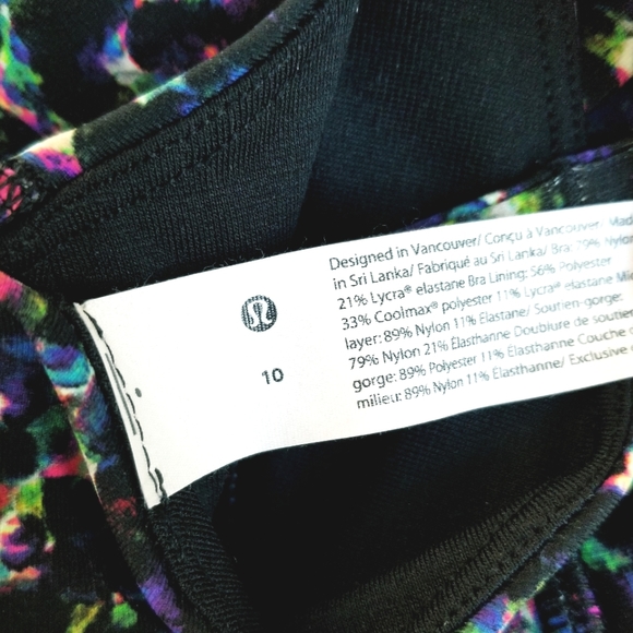 Lululemon Energy Sports Bra Seawheeze Print NWT Athleisure Activewear Yoga Gym - Picture 5 of 9